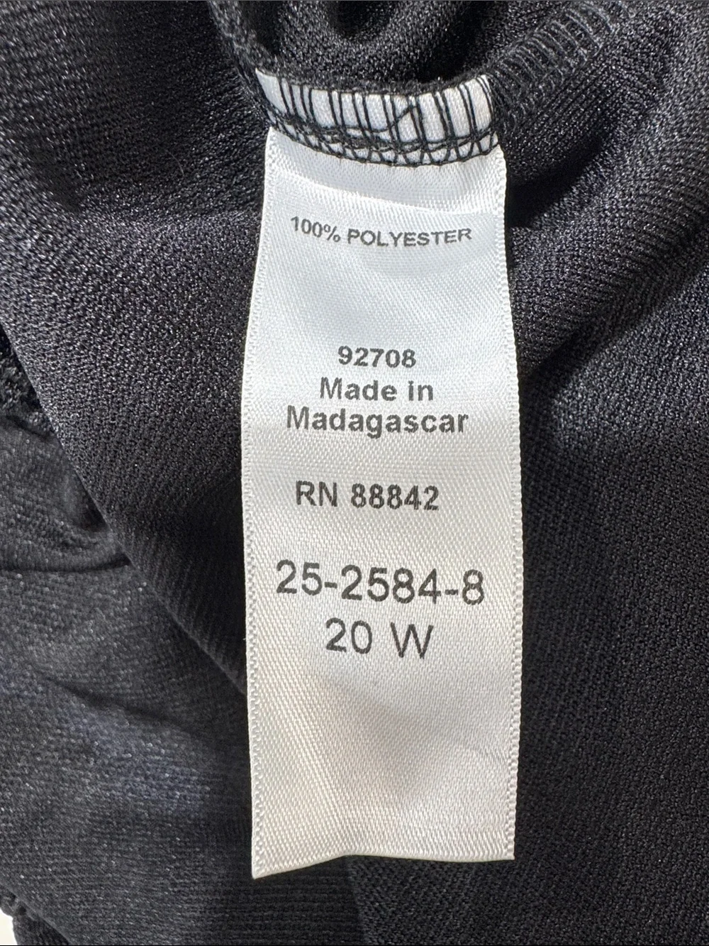 Roaman's Black Women's Pull-On Jogger Pants Style 25-2584-8  ( 100 % polyester